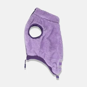 Gilet per cani in sherpa lilla