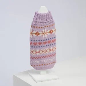 Maglione per cani in alpaca Lavanda