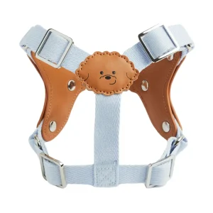 Pettorina cane eco-pelle KUSAKA – Azzurro Cielo