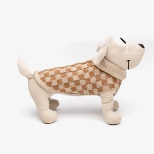 Lana Cashmere Beige a quadri