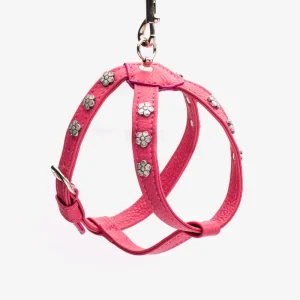 Pettorine Alabastro Silver Flowers Fucsia Capalbio Collection